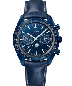 Omega Speedmaster Moonphase Blue Dial 44.25mm Blue ceramic Strap 304.93.44.52.03.001