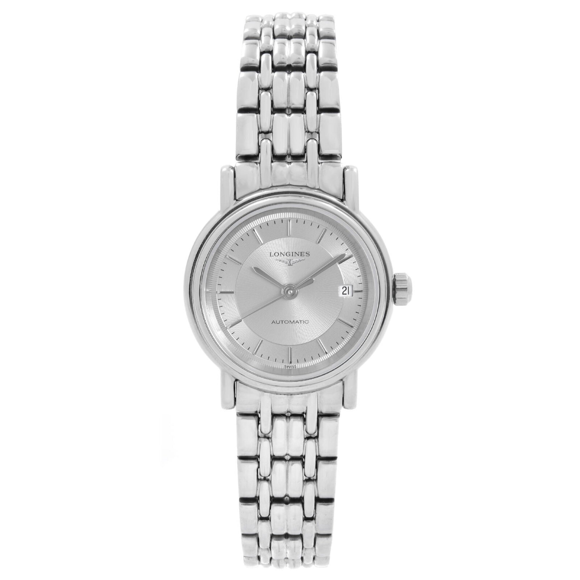 Longines Men's L4.321.4.78.6 Presence Stainless Steel Watch