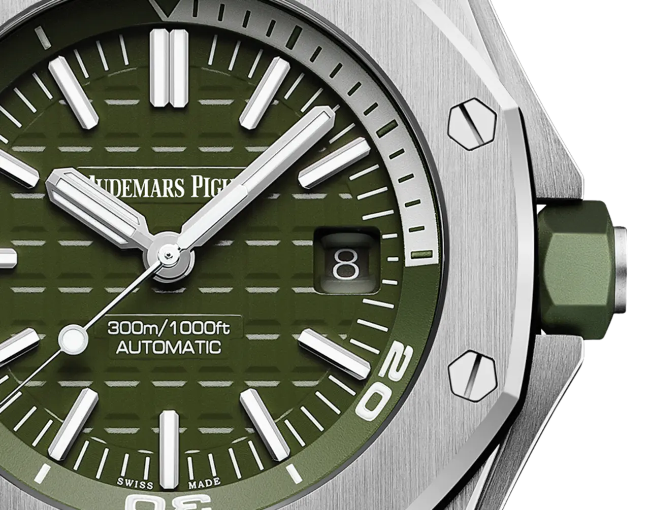 Audemars Piguet OFFSHORE DIVER Khaki Dial 42mm 15710ST.OO.A052CA.01 - Image 3