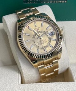 Alternative view of Rolex  Sky-Dweller 42mm 336938-0001 Yellow Gold Champagne Dial