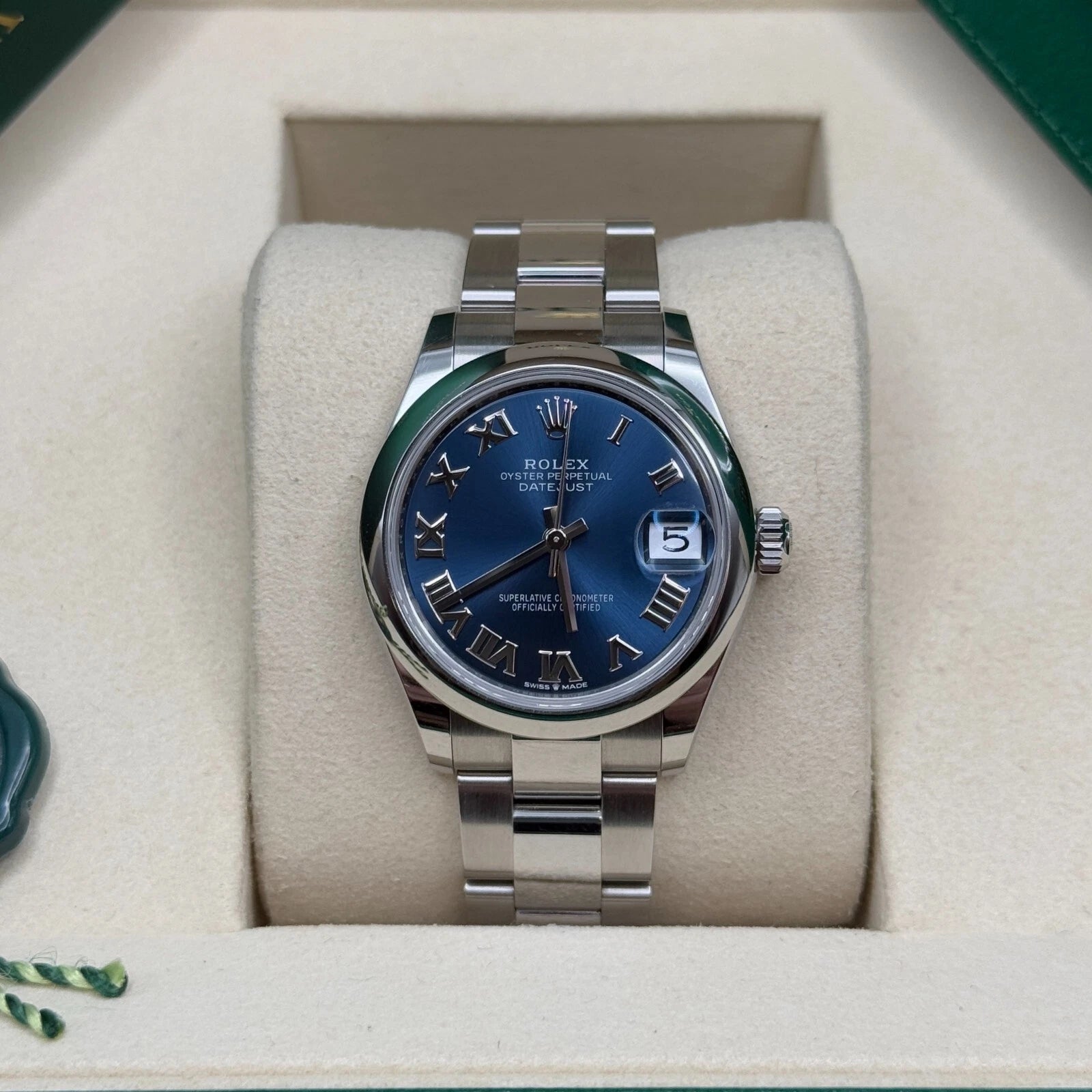 Rolex Datejust m278240-0017/0018 31mm Blue Roman Domed Bezel Oyster Oystersteel - Image 3