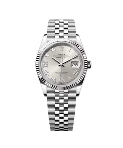 Rolex  Datejust 36mm 126234 White Roman Dial Oyster Stainless Steel Mens