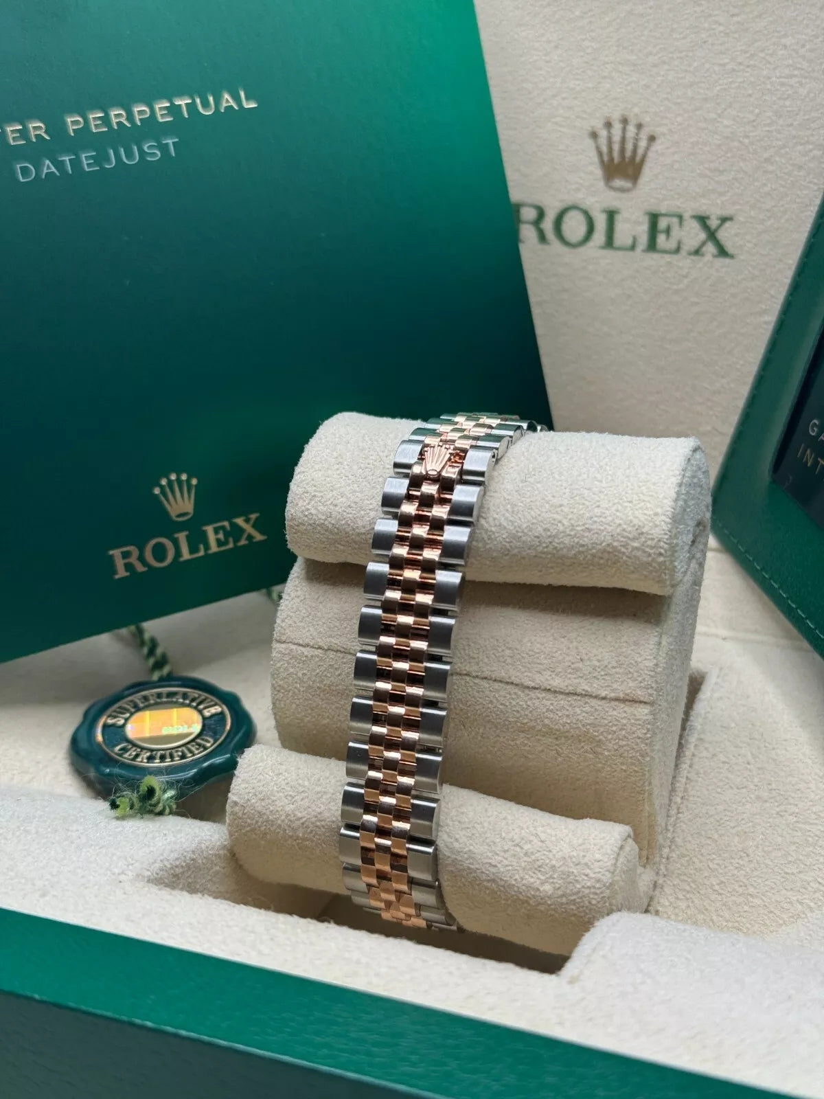 Rolex Lady-Datejust 28mm 279381RBR Mother-of-Pearl Diamond Dial Oyster Bracelet - Image 6