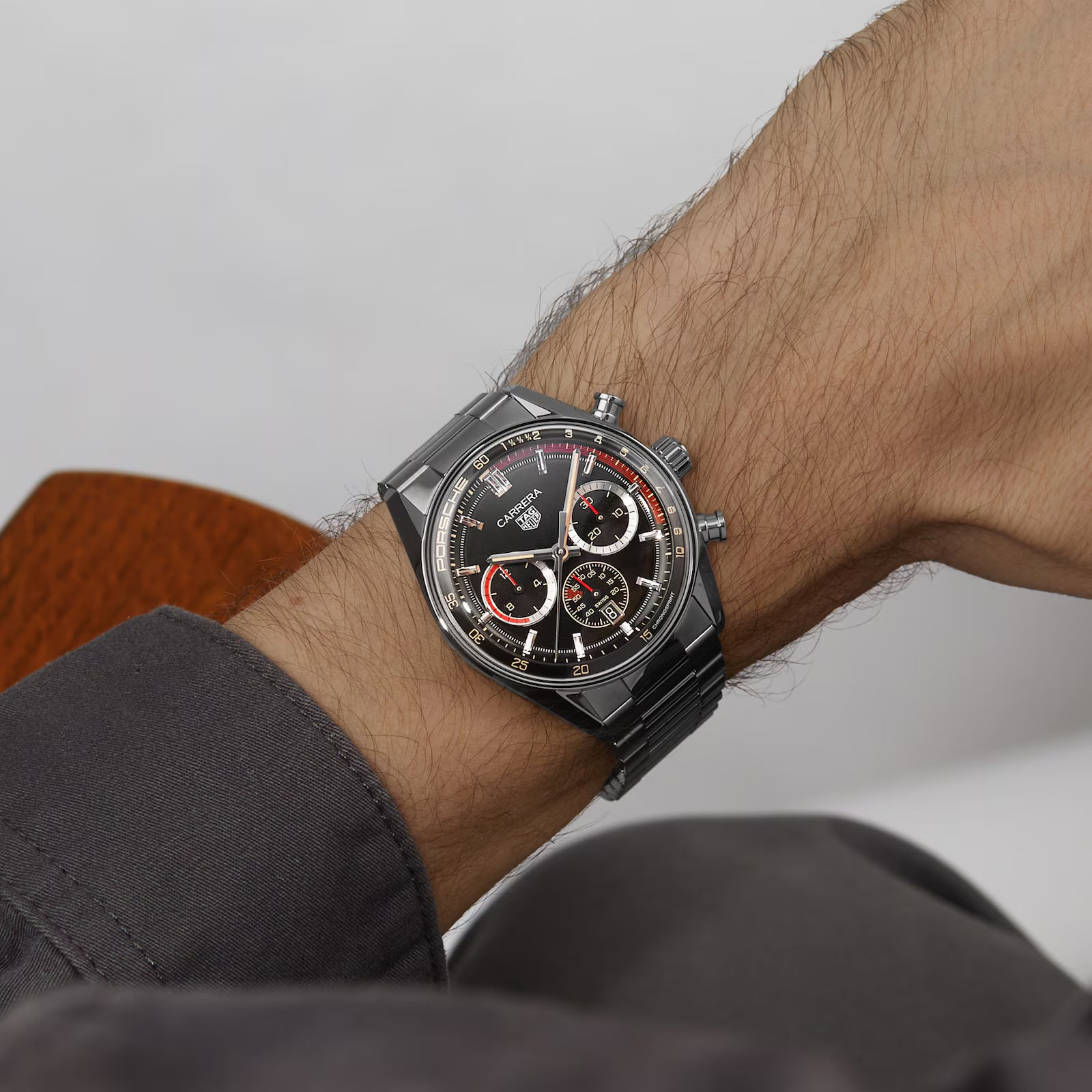 TAG Heuer Carrera Chronosprint X Porsche Rallye 42mm Mens Watch CBS2015.EB0381 - Image 2