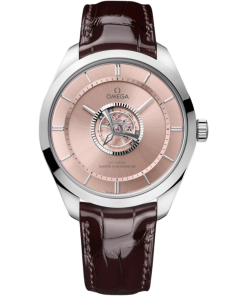 Omega De Ville Tourbillon 43mm Brown Dial Canopus Gold�?Strap 529.53.43.22.99.001