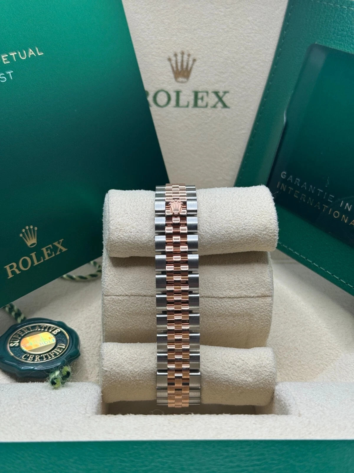 Rolex Lady-Datejust 28mm 279381RBR Mother-of-Pearl Diamond Dial Oyster Bracelet - Image 9