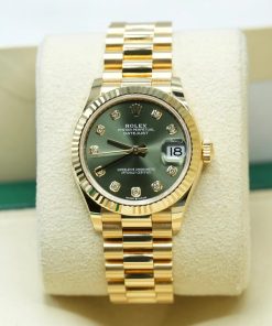 Alternative view of Rolex Datejust m278278-0011 Olive Green 31mm Dial President Bracelet Watch