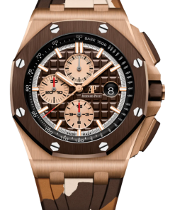 A&P OFFSHORE Pink Gold Brown Camouflage Dial CHRONOGRAPH 44mm 26401RO.OO.A087CA.01