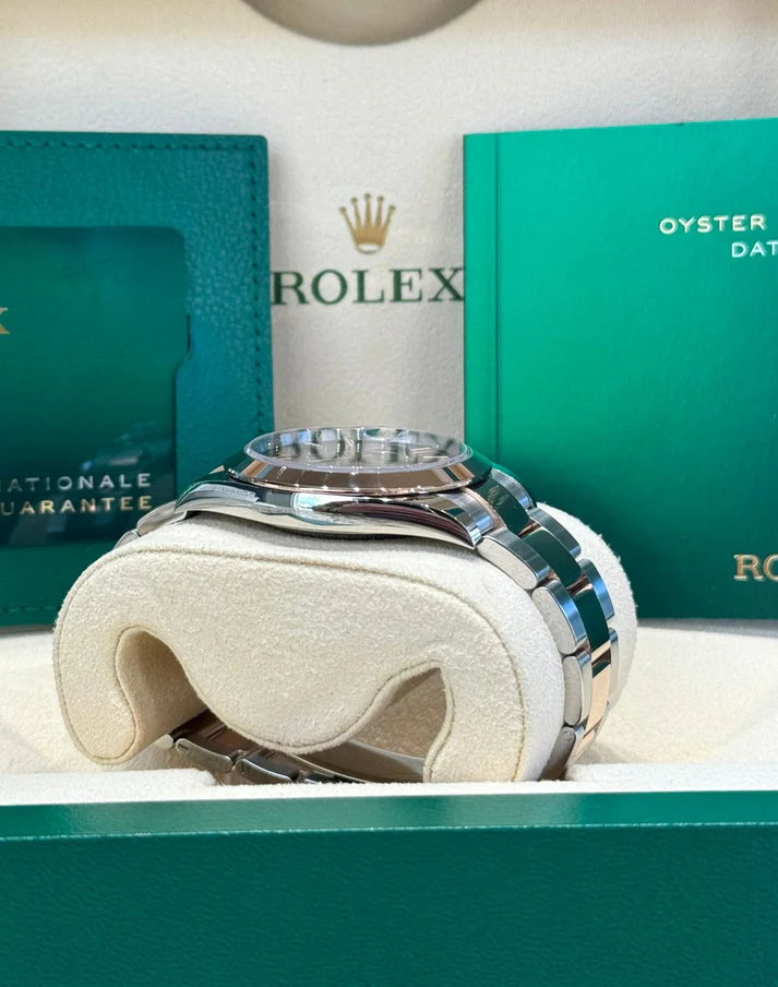 Rolex Datejust 41mm 126301 Chocolate Index Oyster Steel and Everose Gold Watch - Image 7