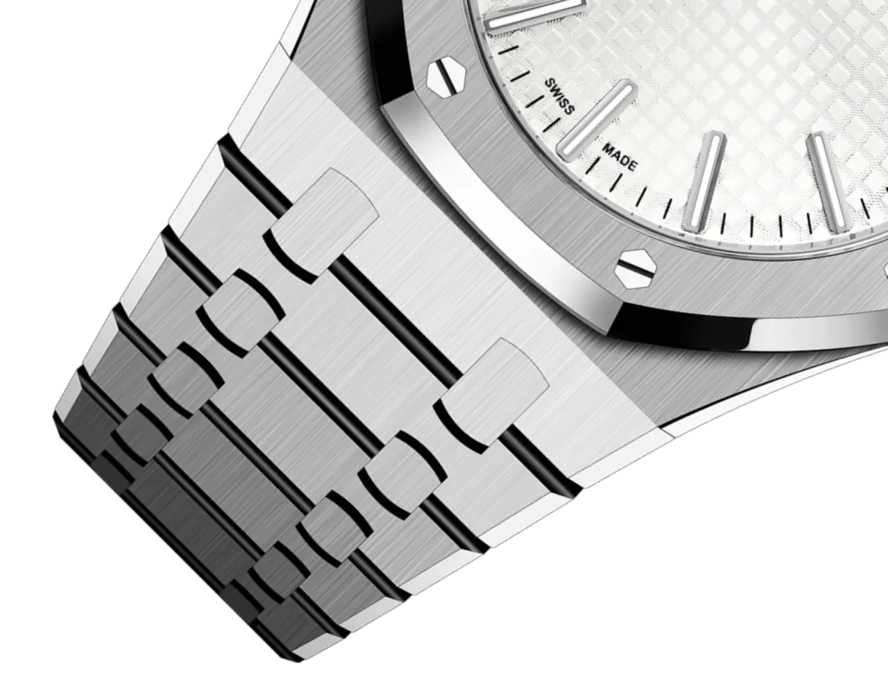 Audemars Piguet ROYAL OAK Silver-Toned Dial 41mm - Image 5