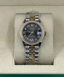 Alternative view of Rolex Datejust m278383RBR-0017/0018 31mm Dark Grey Dial Oyster Bracelet