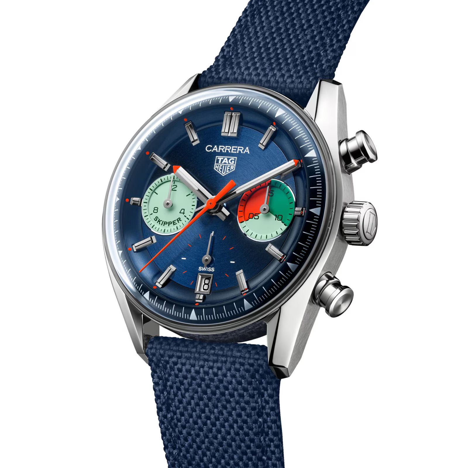 TAG Heuer Carrera Chronograph Skipper 39mm Mens Watch Blue CBS2213.FN6002 - Image 2