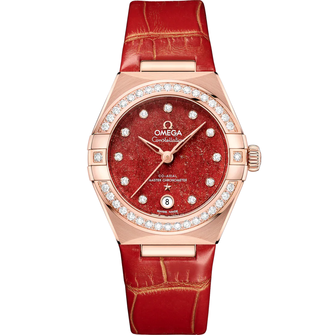 Omega Constellation Ladies' Selection 29mm Sedna�?gold on leather strap 131.58.29.20.99.005