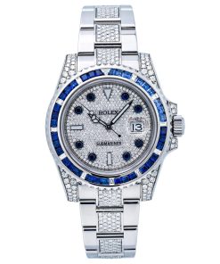 Rolex Submariner Date 116610 40MM Silver Diamond Dial With Stainless Steel Bracelet