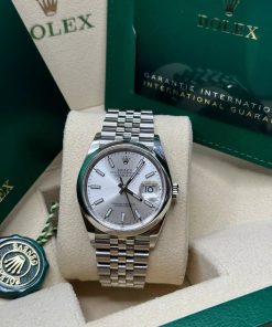 Alternative view of Rolex  Datejust 36mm 126200 Oyster Perpetual Silver Dial Jubilee Stainless Steel