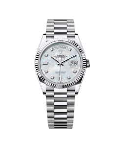 Rolex Day-Date 128236-0005 Blue Diamond Dial 36mm