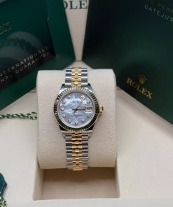 Alternative view of Rolex Lady-Datejust 28mm 279173 Mother of Pearl Diamond Dial Oyster Bracelet