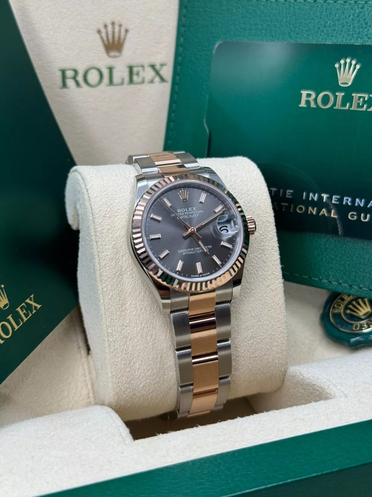 Rolex Datejust m278271-0017/0018 Slate 31mm Dial Oyster Bracelet Watch - Image 4