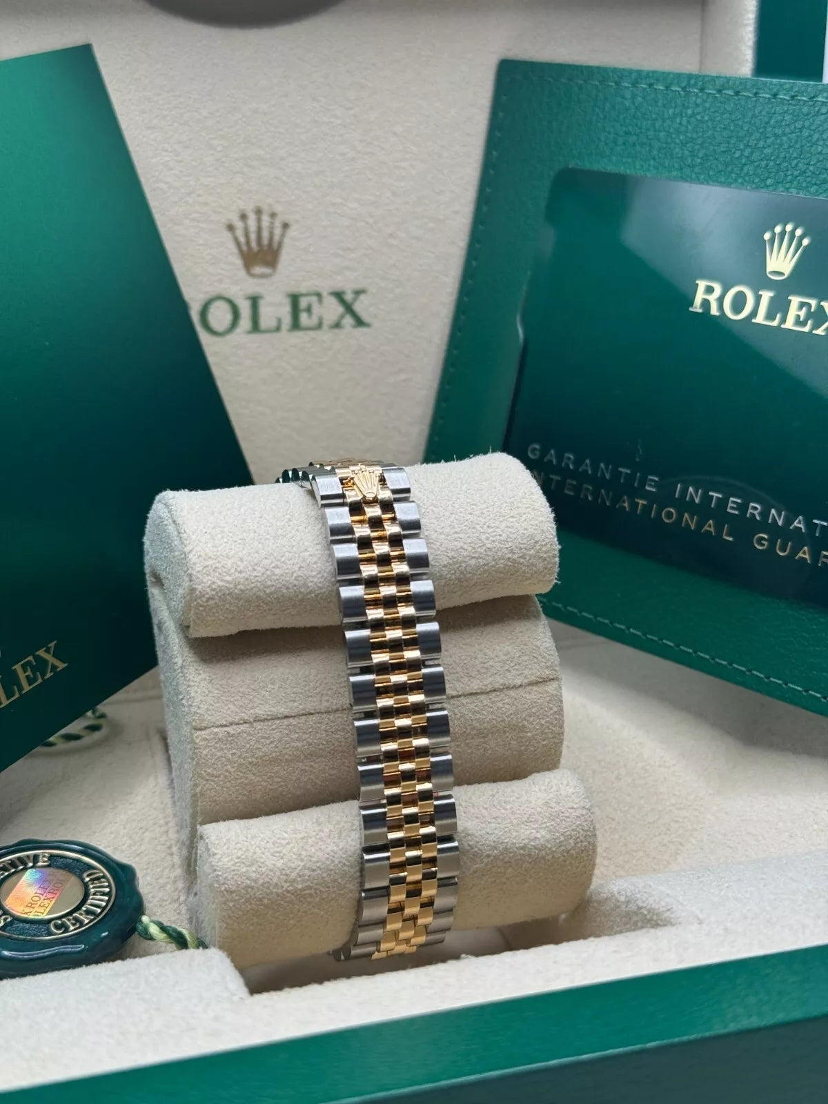 Rolex Lady-Datejust 28mm 279383RBR Champagne Dial Yellow Rolesor Oyster Bracelet - Image 9