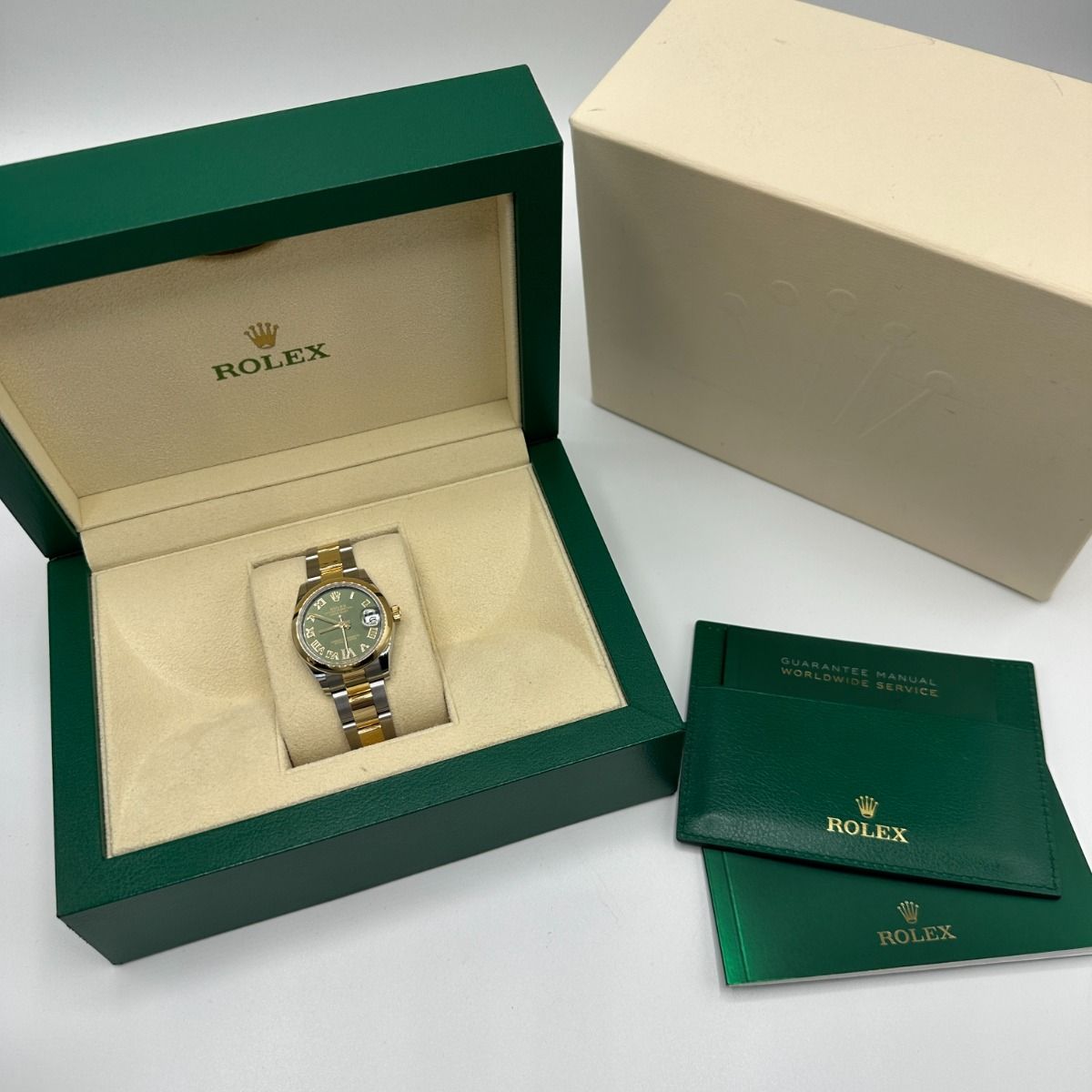 Rolex Datejust m278243-0015/0016 31mm Olive Green Dial Yellow Rolesor Oyster Watch - Image 11
