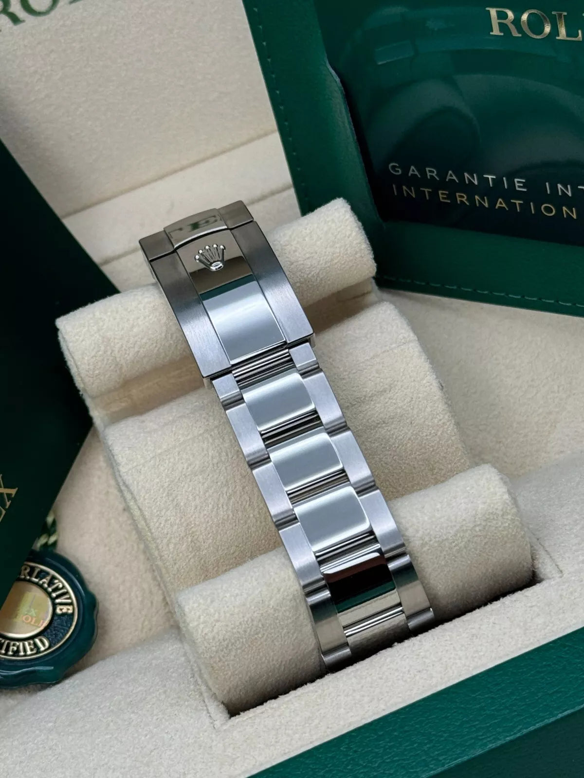 Rolex Datejust 36mm 126234 Olive Green Palm Motif Diamond Dial Jubilee Stainless Steel Watch - Image 6