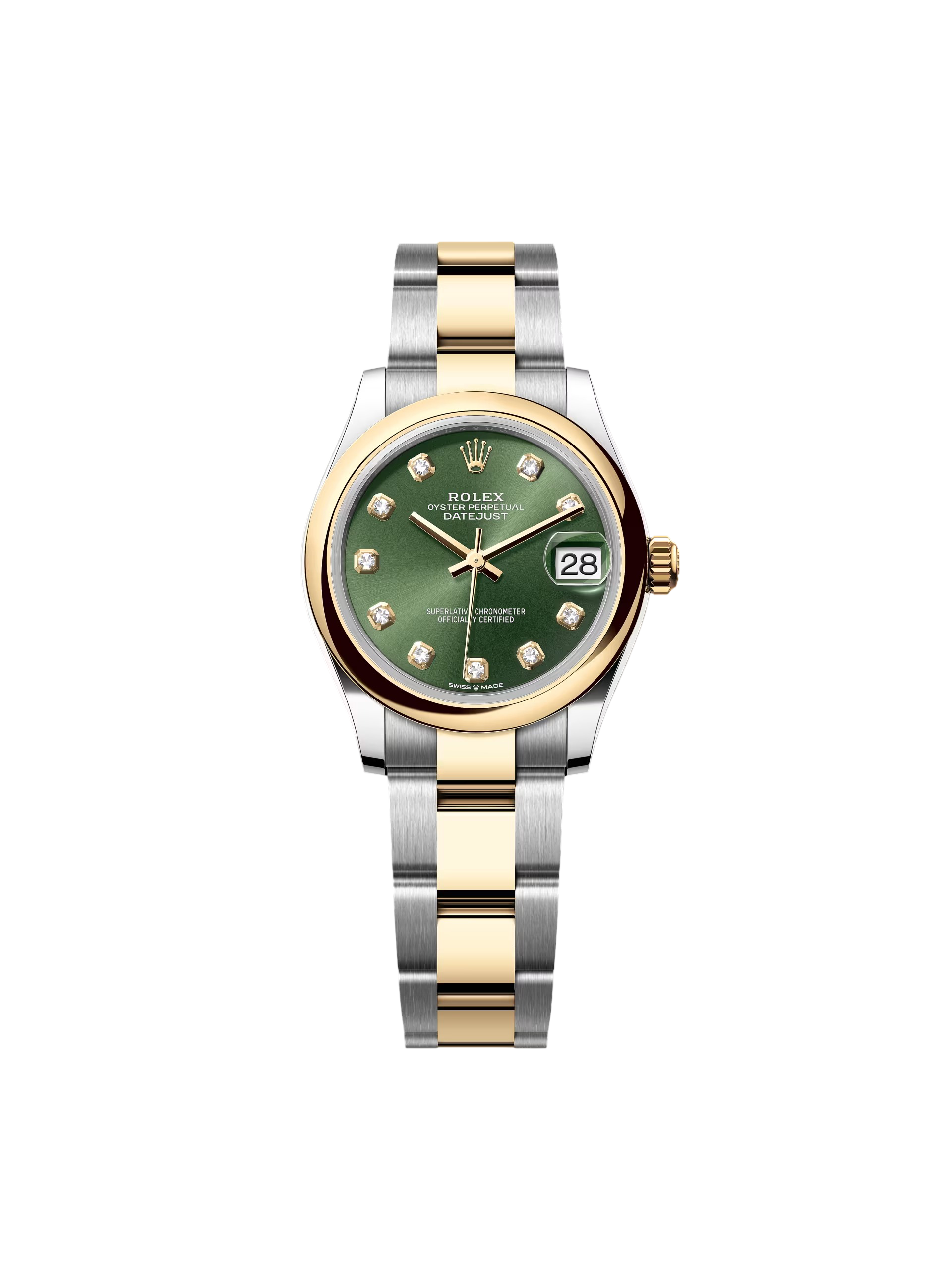 Rolex Datejust m278243-0029/0030 31mm Olive Green Dial Yellow Rolesor Oyster Watch - Image 3