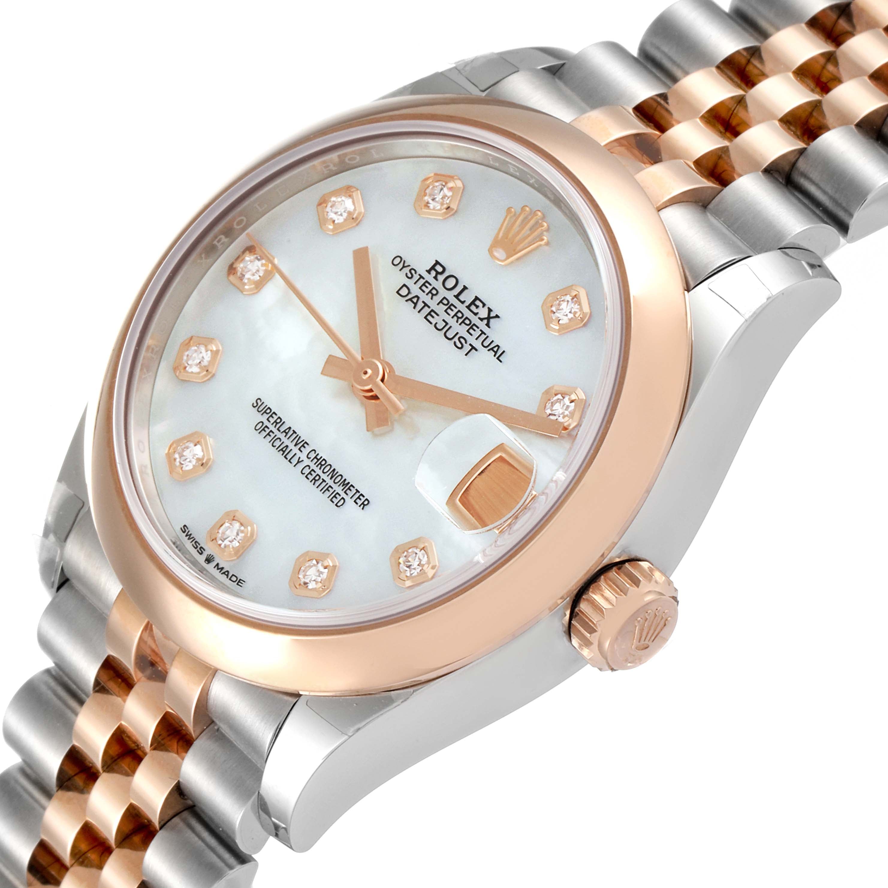 Rolex Datejust m278241-0025/0026 White Mother-of-Pearl 31mm Dial Oyster Bracelet Watch - Image 2