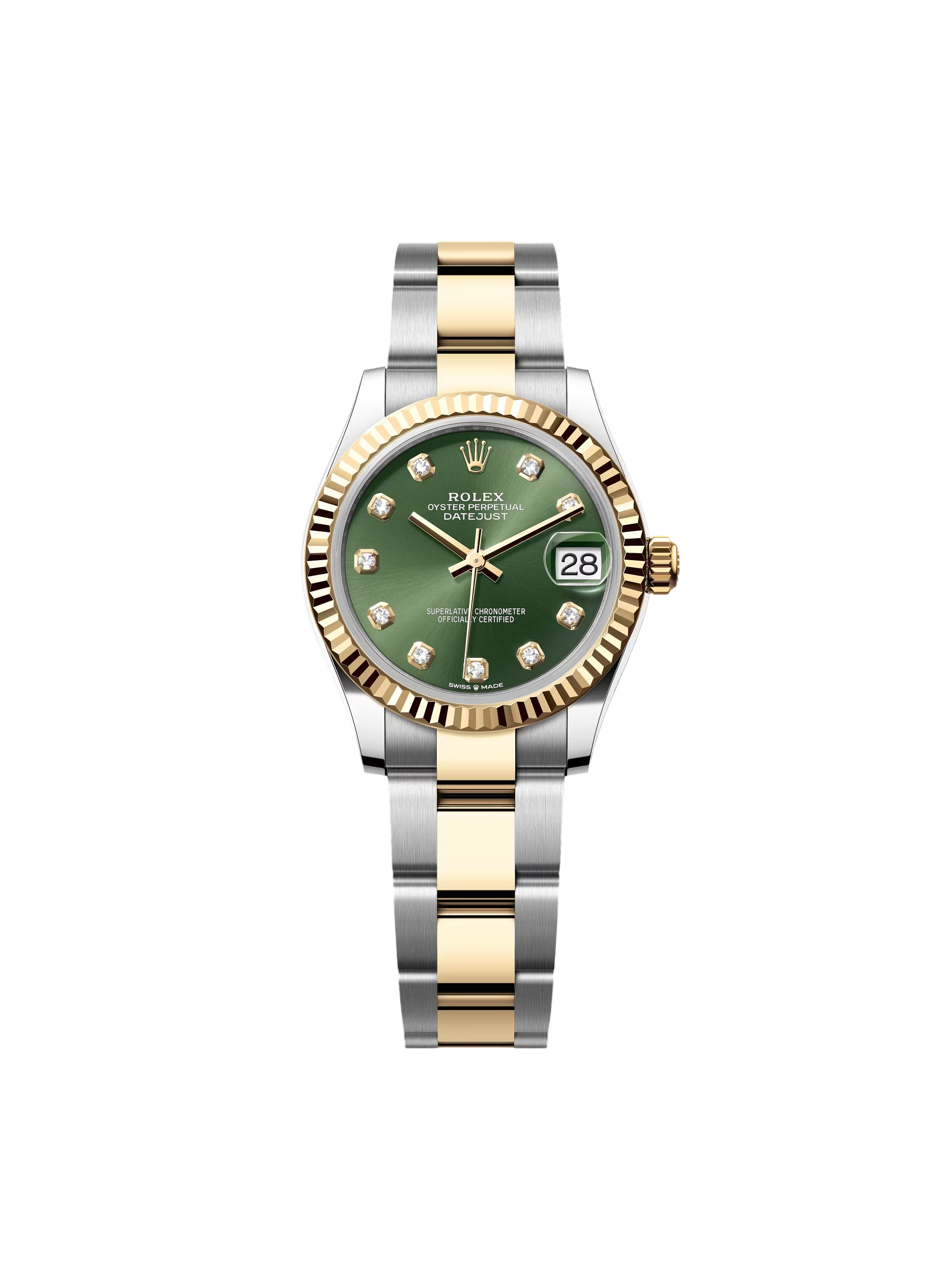 Rolex Datejust m278273-0029/0030 31mm Olive Green Dial Stainless Steel and Yellow Gold Oyster Watch - Image 5