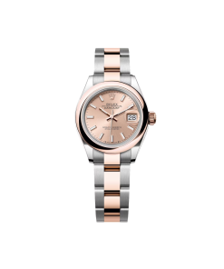 Rolex Lady-Datejust 28mm  279161 Rose Stick Dial, Two Tone Stainless Steel & 18K Rose Gold Oyster Bracelet Women's Watch