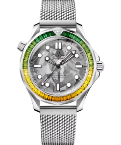 Omega Seamaster Diver 300M 42mm Grey Dial with Diamonds Canopus Gold�?Bracelet 210.55.42.20.99.001