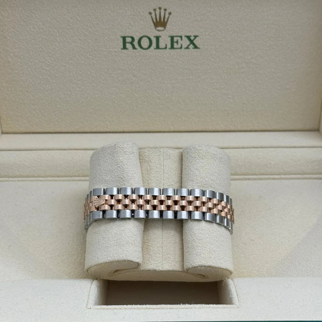 Rolex Lady-Datejust 28mm 279161 Chocolate Roman Dial, Two Tone Stainless Steel & 18K Rose Gold Oyster Bracelet Women's Watch - Image 5