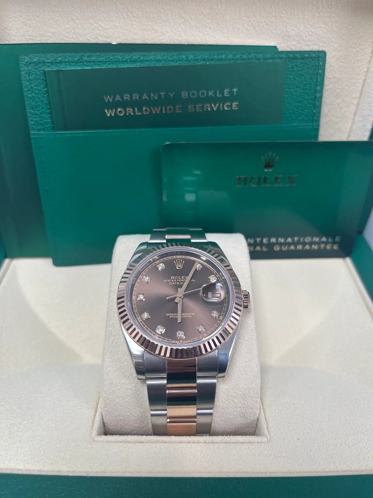 Rolex Datejust 41mm 126331 Datejust Chocolate Diamond Oyster Steel and Everose Gold Watch - Image 6
