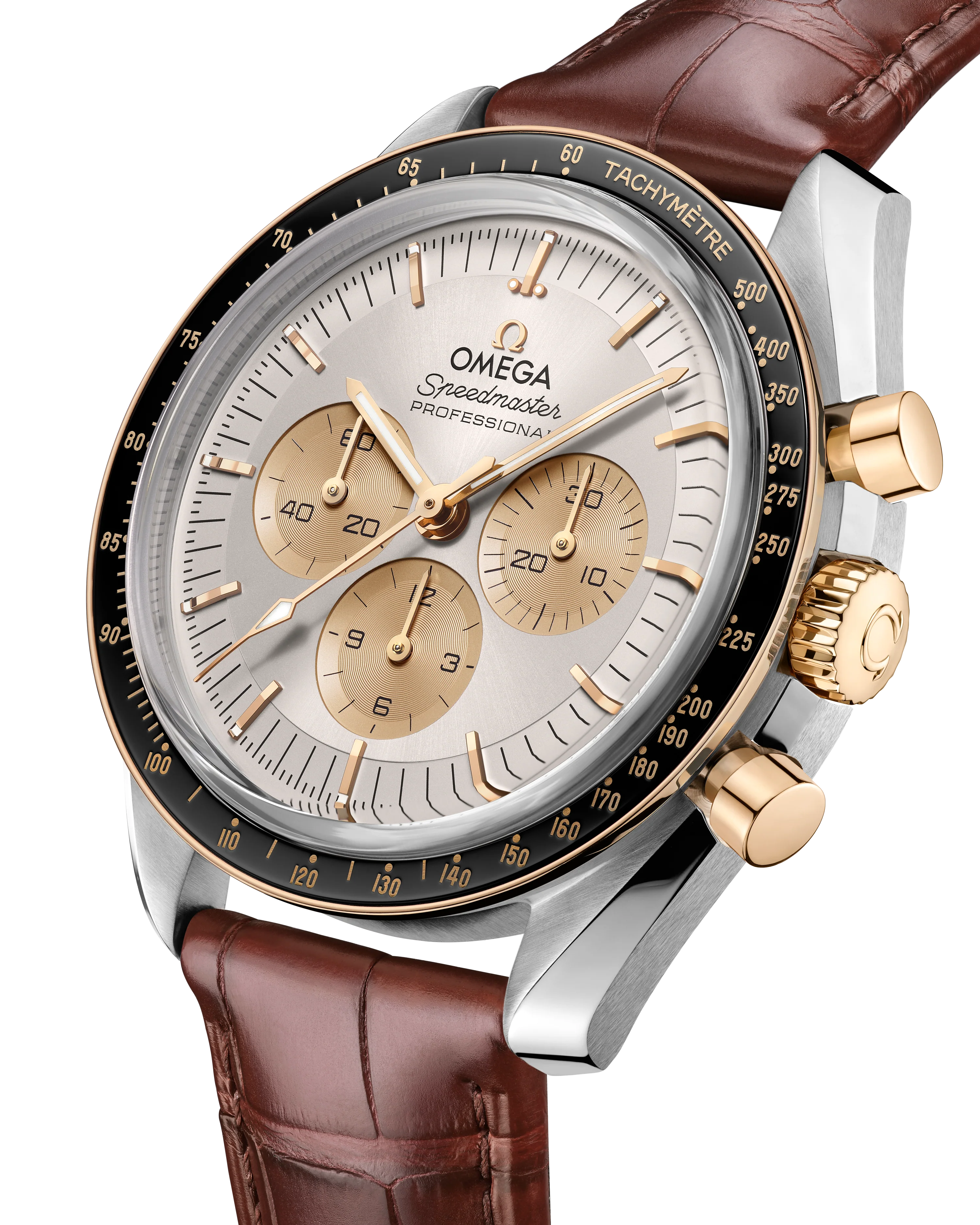 Omega Speedmaster Professional Moonwatch Yellow Gold & Steel Silver Dial 42mm 310.23.42.50.02.001 - Image 3