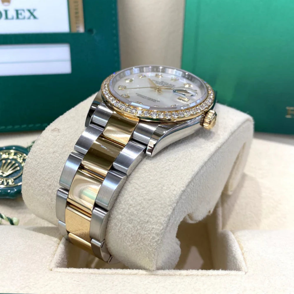 Rolex Datejust 36mm 126283 White Mother-of-Pearl Dial Jubilee Bracelet Watch - Image 13