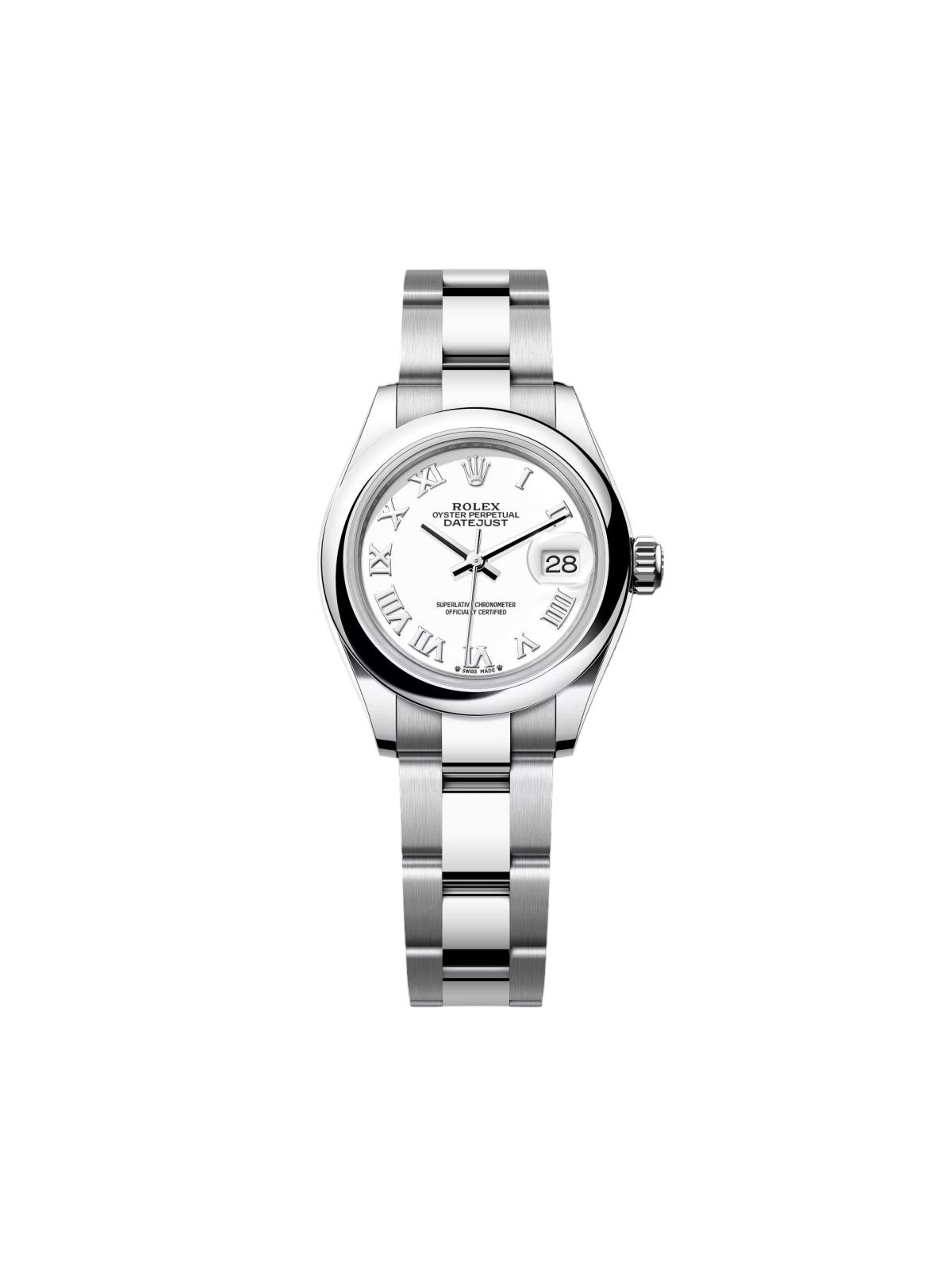 Rolex Lady-Datejust 279160 Oyster Perpetual 28mm White Dial Oyster Bracelet - Image 2