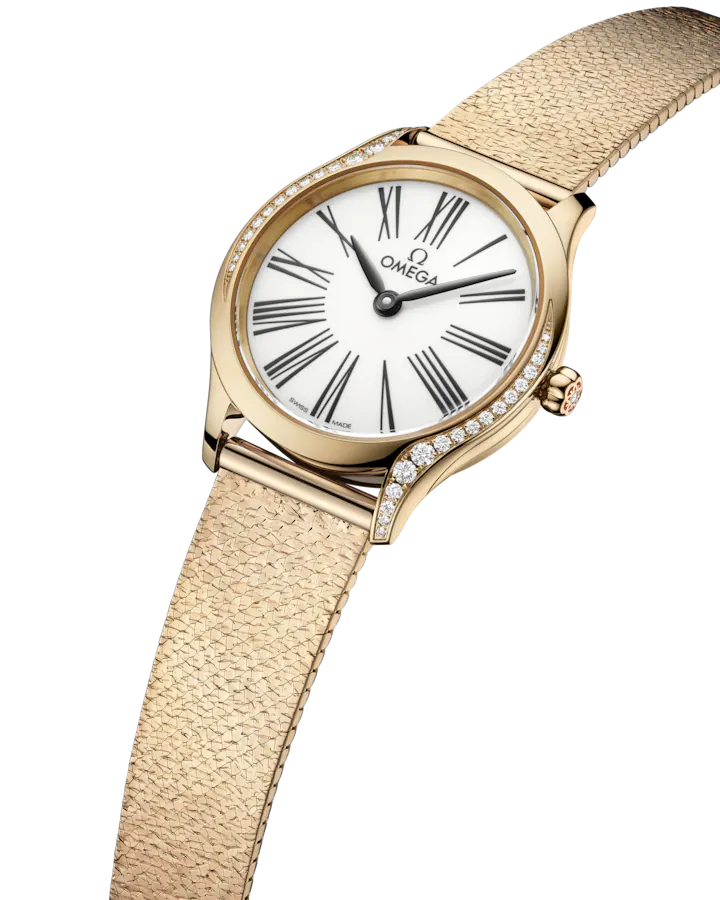 Omega De Ville Mini Trésor 26mm White Dial with Diamonds Moonshine�?18k Rose Gold Bracelet 428.55.26.60.04.001 - Image 2