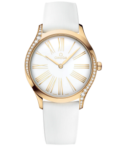 Omega De Ville Trésor 36mm White Dial with Diamonds Moonshine�?18k Rose Gold Strap 428.57.36.60.04.001