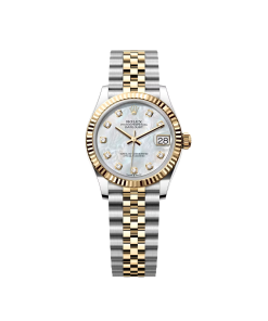 Alternative view of Rolex Datejust m278273-0027/0028 31mm White Mother-of-Pearl Dial Stainless Steel and Yellow Gold Oyster Watch