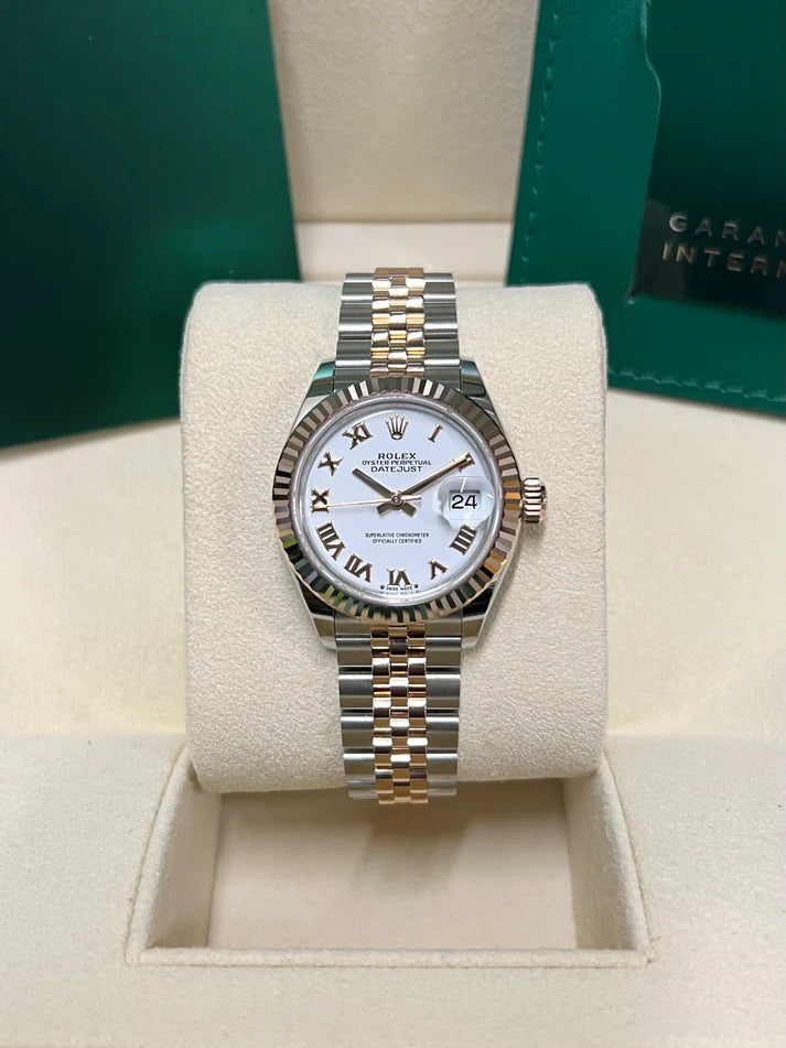Rolex Lady-Datejust 28mm 279171 White Roman Oyster Stainless Steel and Rose Gold - Image 3