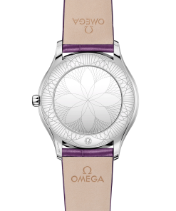 Alternative view of Omega De Ville Trésor quartz purple dial purple leather strap 36mm 428.18.36.60.10.003