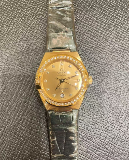 Omega Constellation Ladies' Selection 29mm yellow gold on leather strap 131.58.29.20.58.001 - Image 4