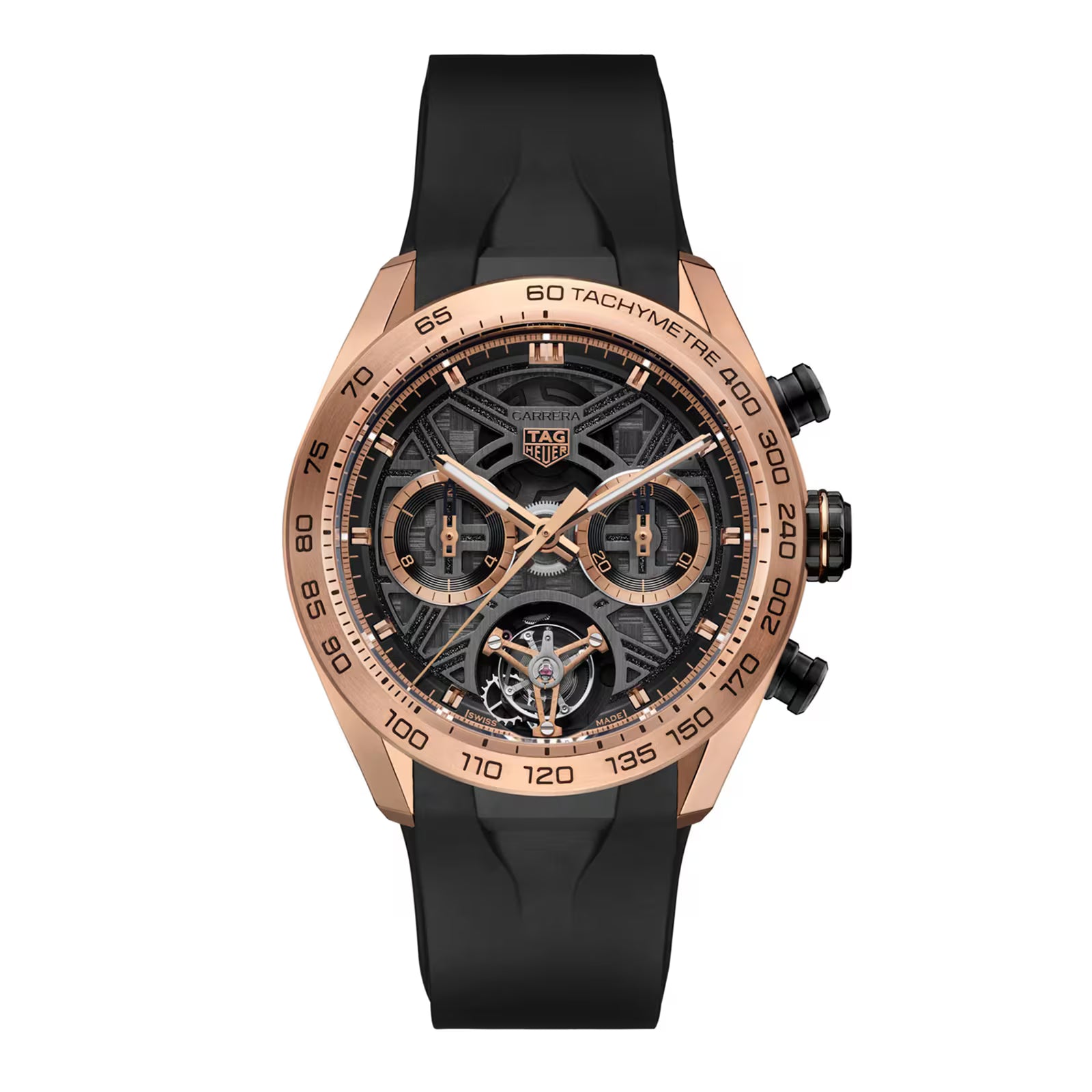 TAG Heuer Carerra Chronograph Tourbillon Extreme Sport 44mm Mens Watch Grey CBU5050.FT6273
