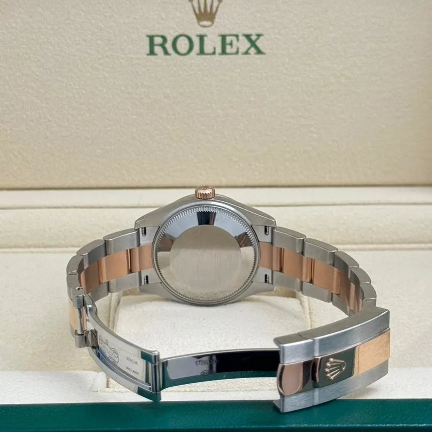 Rolex Datejust m278241-0031/0032 31mm Silver Floral Motif Dial Oyster Bracelet Watch - Image 8