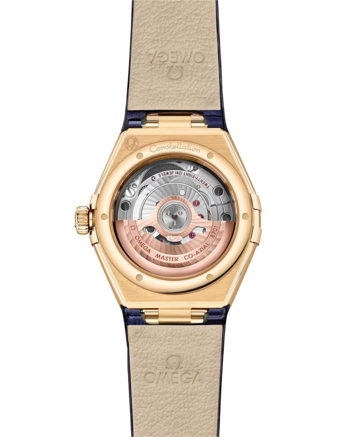 Omega Constellation Ladies' Selection 29mm yellow gold on leather strap 131.58.29.20.53.001 - Image 2