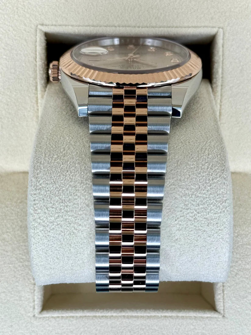 Rolex Datejust 41mm 126331 Sundust Diamond Jubilee Steel and Everose Gold Watch - Image 8