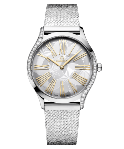 Omega De Ville Trésor quartz silver dial steel bracelet 36mm 428.15.36.60.02.001