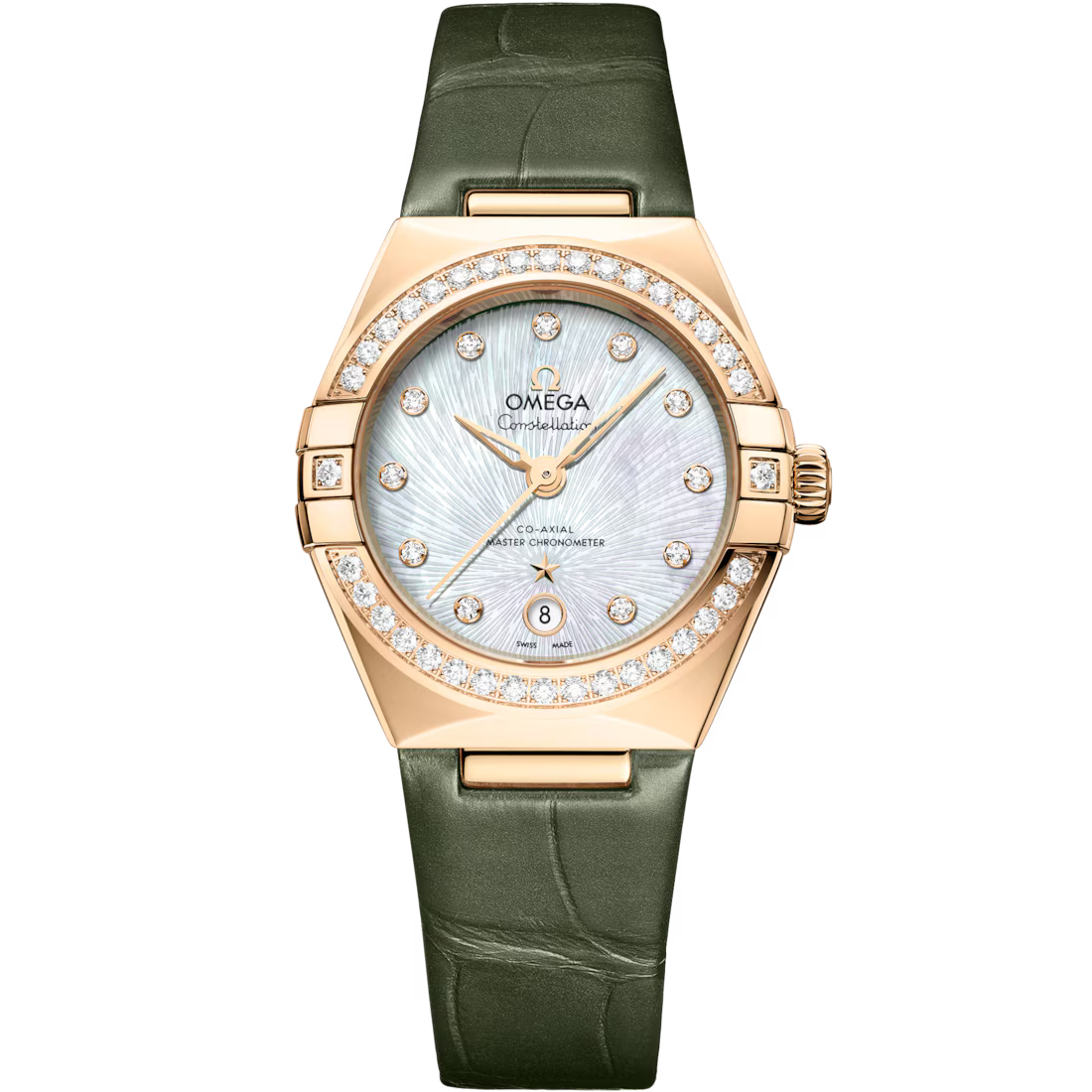 Omega Constellation Ladies' Selection 29mm Moonshine�?gold on alligator gold 131.58.29.20.55.003