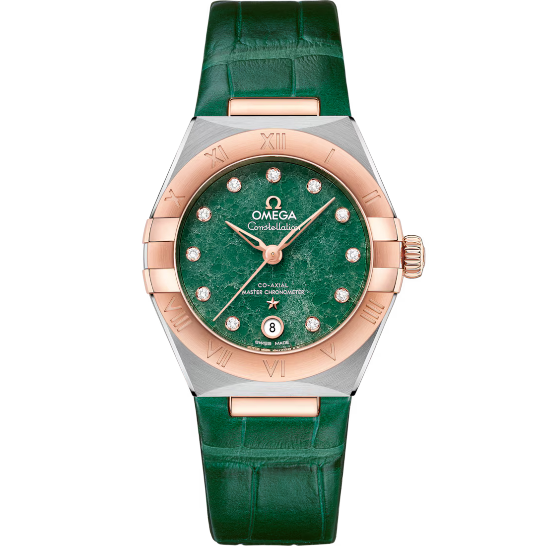 Omega Constellation Ladies' Selection 29mm steel �?Sedna�?gold on leather strap 131.23.29.20.99.001