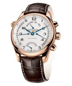 Longines Men's L27158783 Master Collection 18kt Rose Gold Automatic Brown Leather Watch