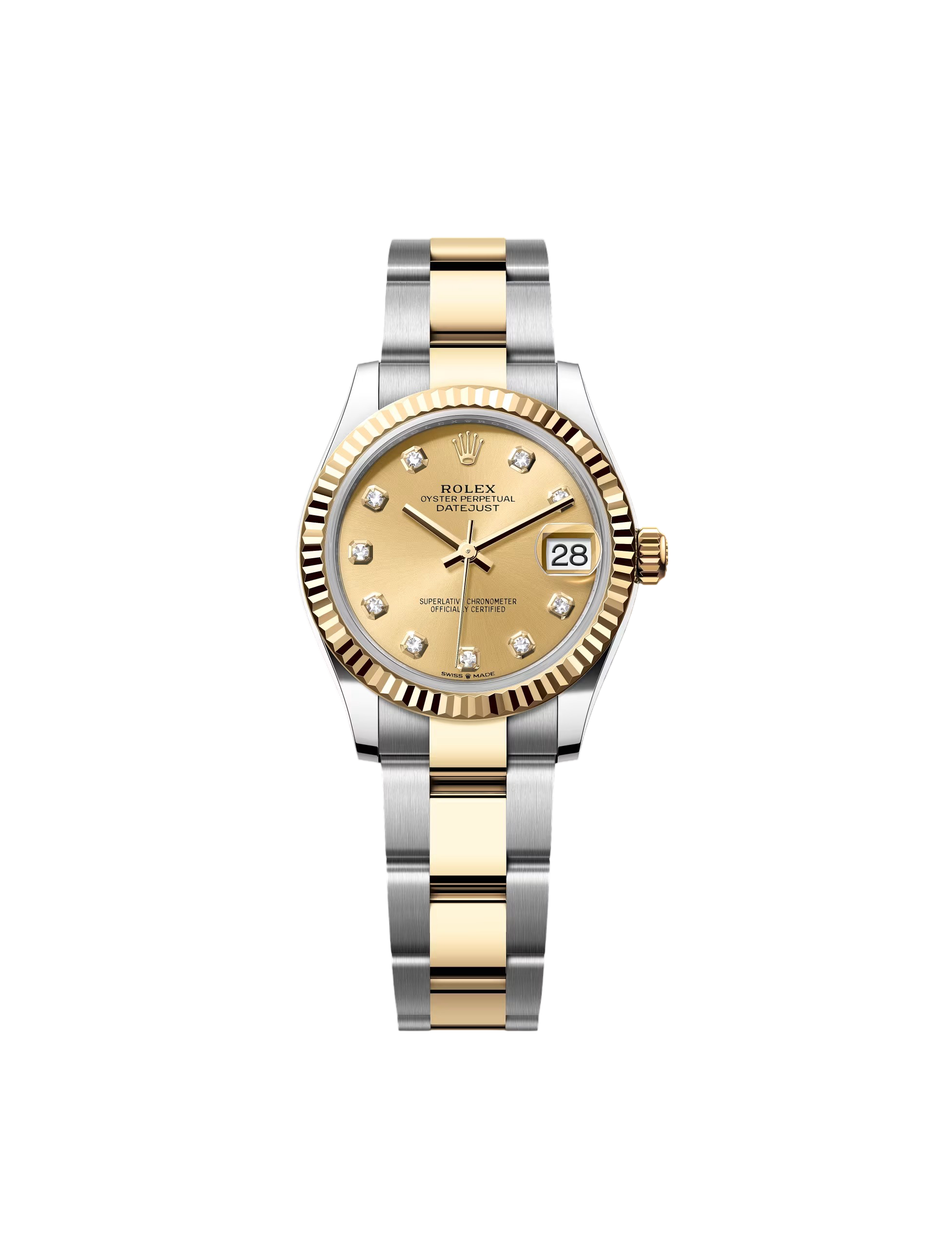 Rolex Datejust m278273-0025/0026 31mm Champagne Dial Stainless Steel and Yellow Gold Oyster Watch - Image 2